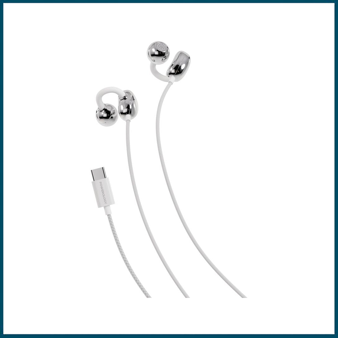 Powerology VORO Earhook USB-C Wired Earphones