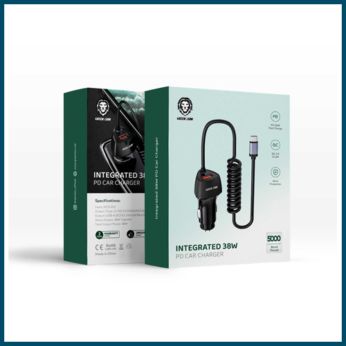 GreenLion Integrated 38W Pd Car Charger