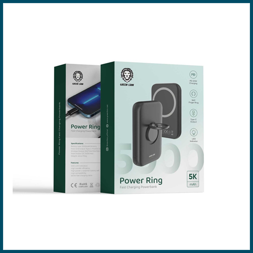 Green Lion Power Ring Fast Charging Power Bank 5000mAh PD 20W