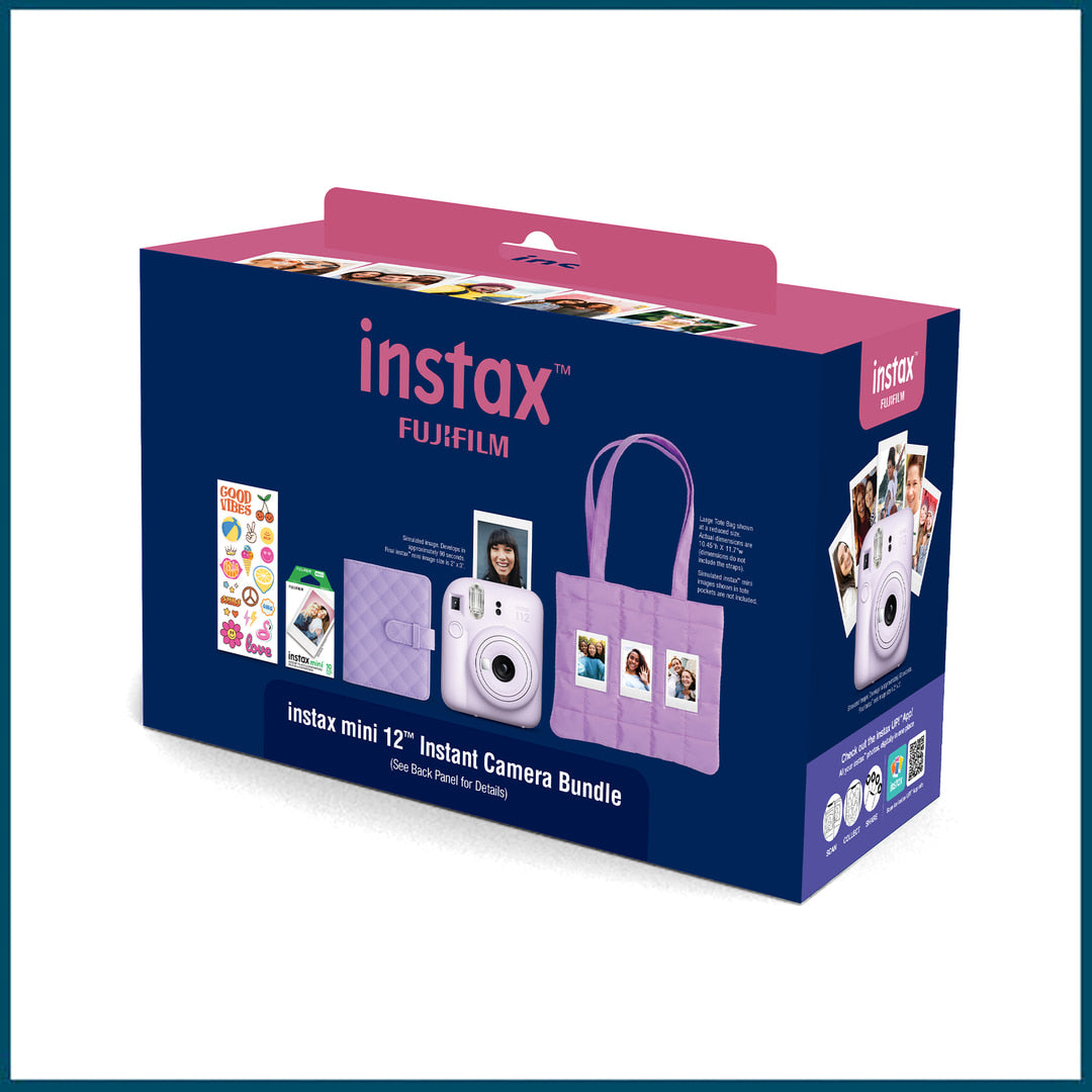 Fujifilm Instax Mini 12 Instant Camera Bundle (Lilac Purple)
