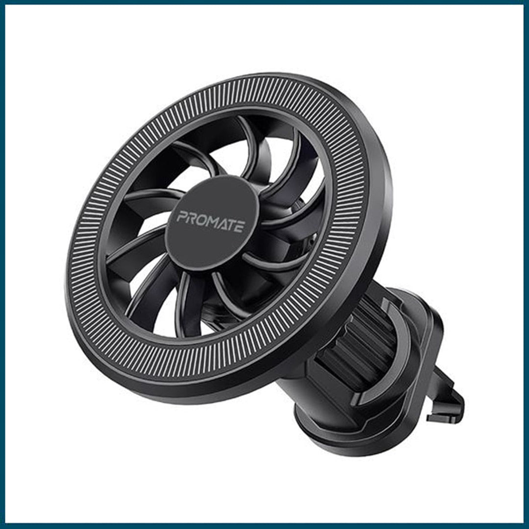 Promate ClipMount MagGrip Cradleless AC Vent Magnetic Phone Mount (Black)