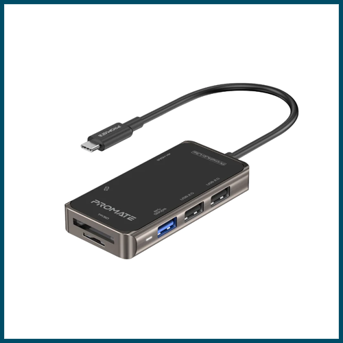 Promate Ultra Fast Compact Multi Port USB-C Hub