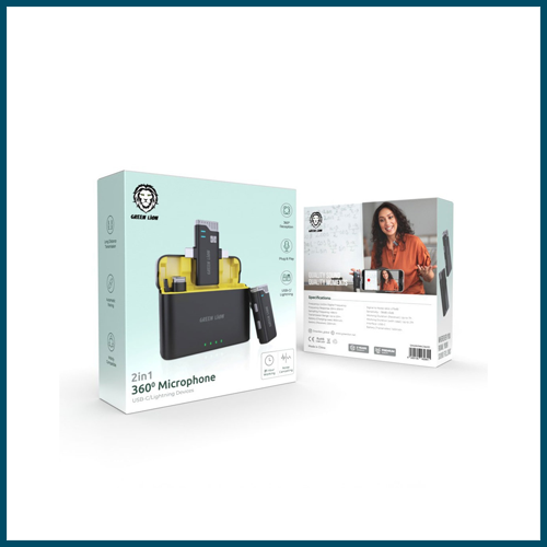 Green Lion 2 IN 1 360 Microphone USB-C Lightning