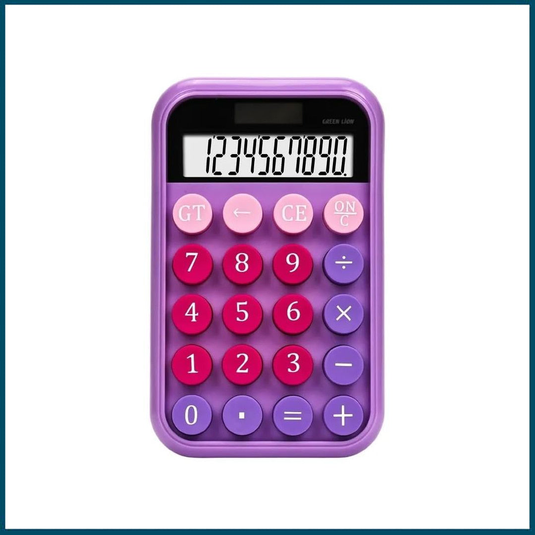 Green Lion Pocket Calculator 10 Digits (Purple)