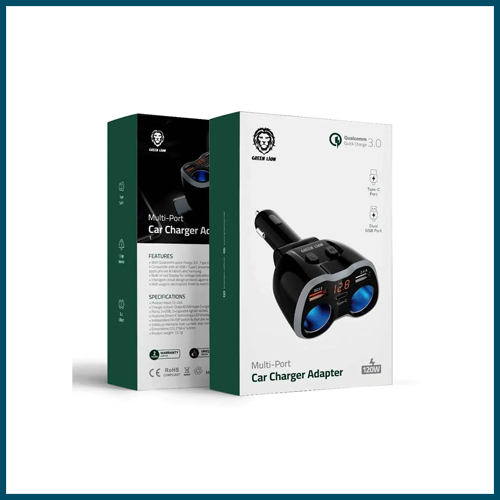 Multi port car outlet charger