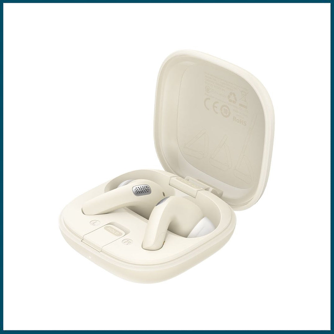 Acefast W4 ENC True Wireless Earbuds with Phone-Stand Case (Beige)