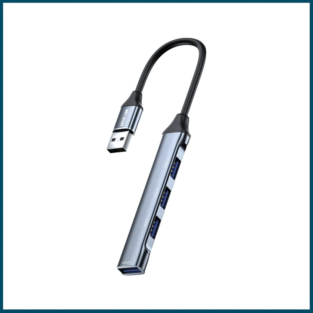 Green Lion 4 in 1 USB-A Hub (USB 3.0)