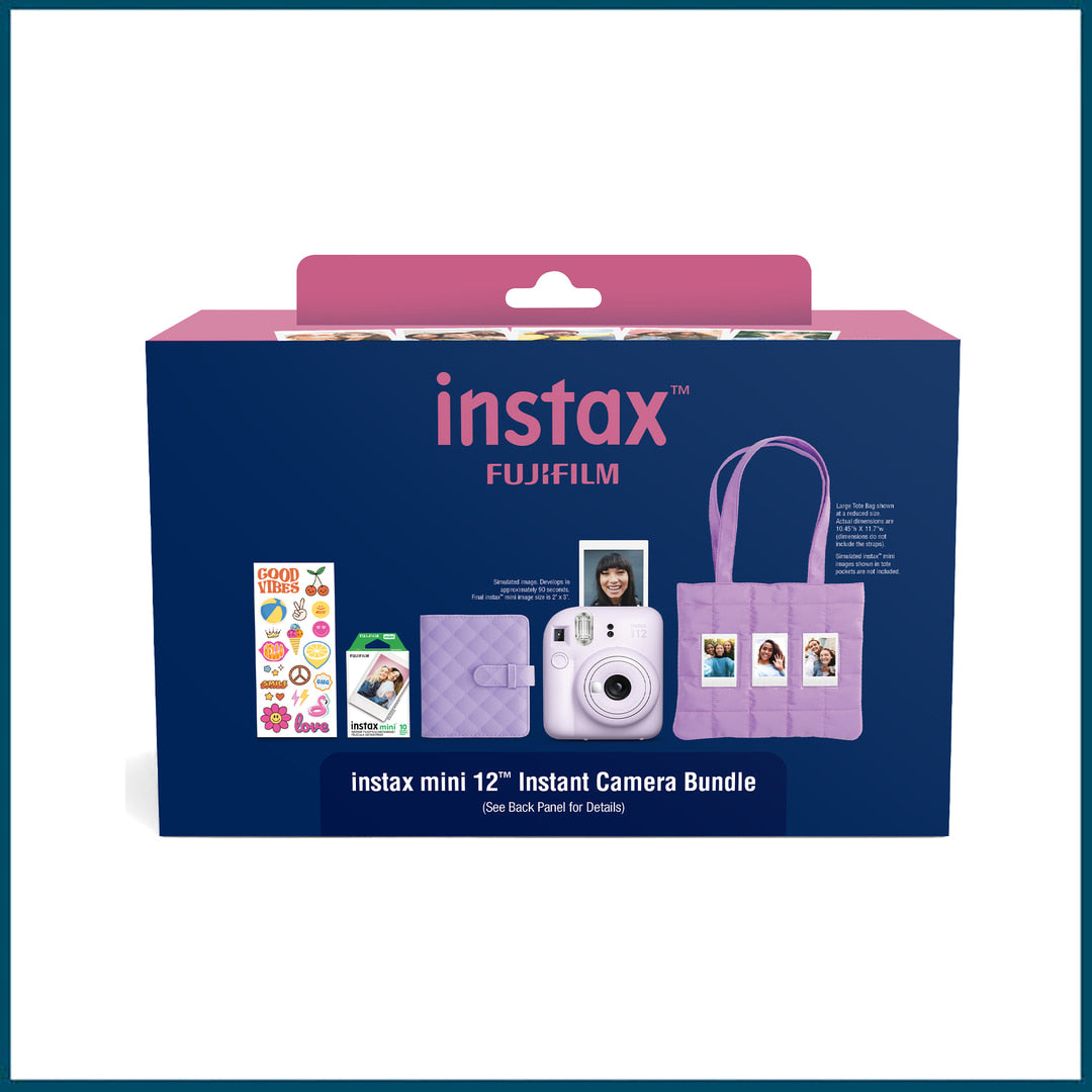 Fujifilm Instax Mini 12 Instant Camera Bundle (Lilac Purple)