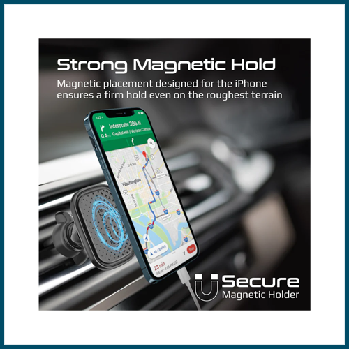 Promate SecureGrip™ AC Vent Magnetic Smartphone Holder