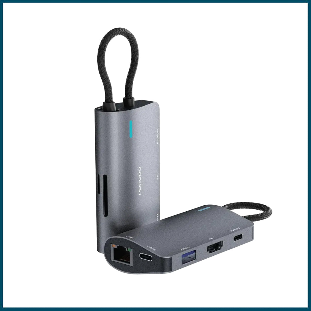 Porodo 7-in-1 Multi-Port USB-C Hub
