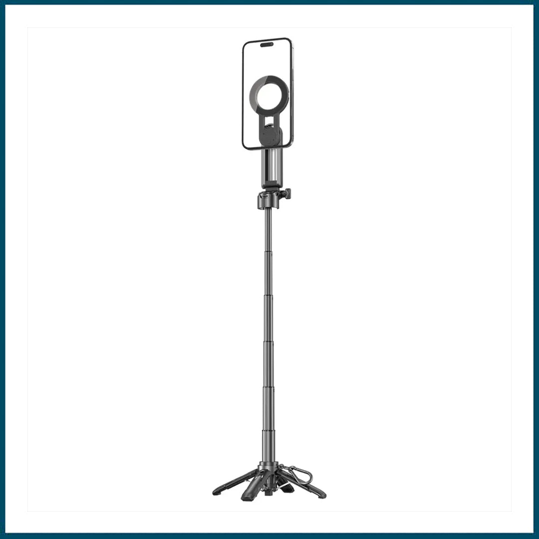 Porodo Quad-Base Selfie Stick with 360° Full Angle Rotation