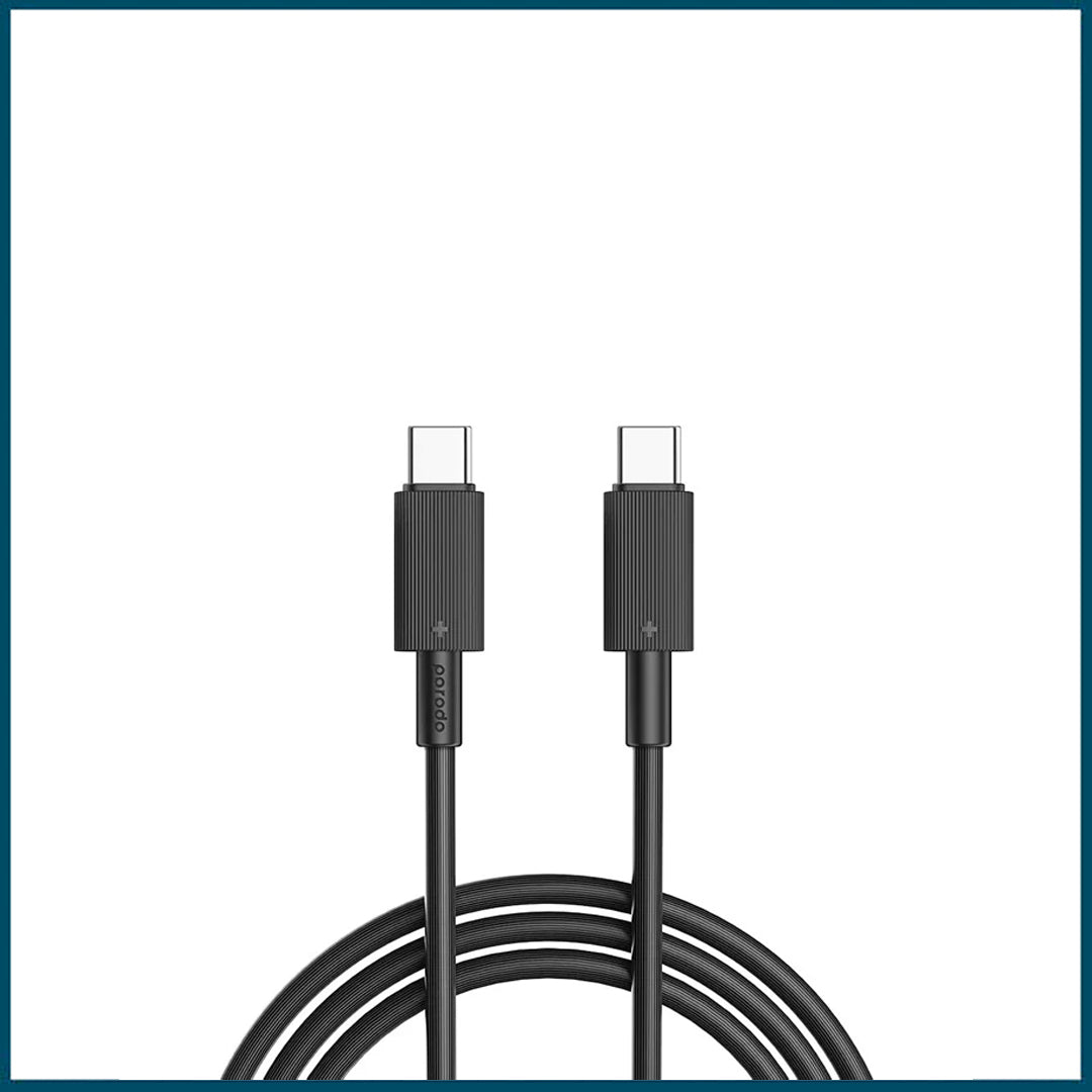 Porodo USB-C to USB-C Durable Charging Cable (1.2m, 60W)