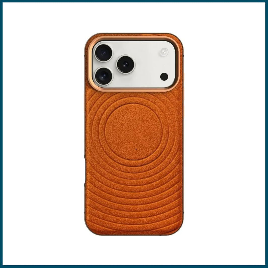 Levelo Spirale PU Leather Hybrid Case for iPhone 17 Pro