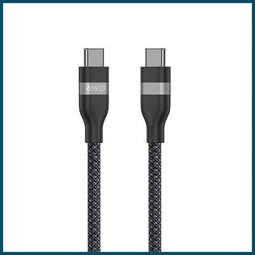 Anker 6 ft USB-C to USB-C Cable (240W, Upcycled-Braided)