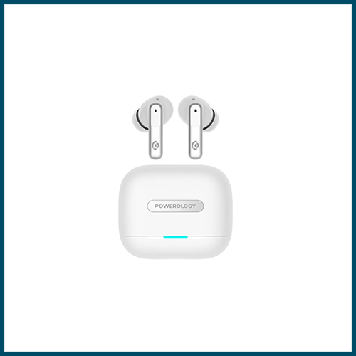 Powerology Hybrid ANC+ENC 6-Mic Wireless Buds