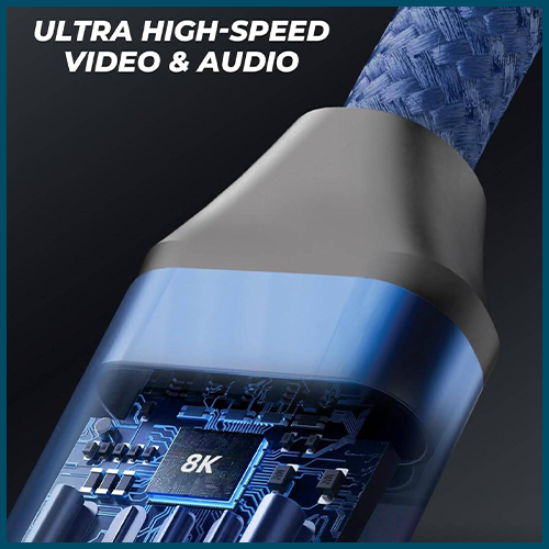 Powerology 8K HDMI Braided Cable 2M