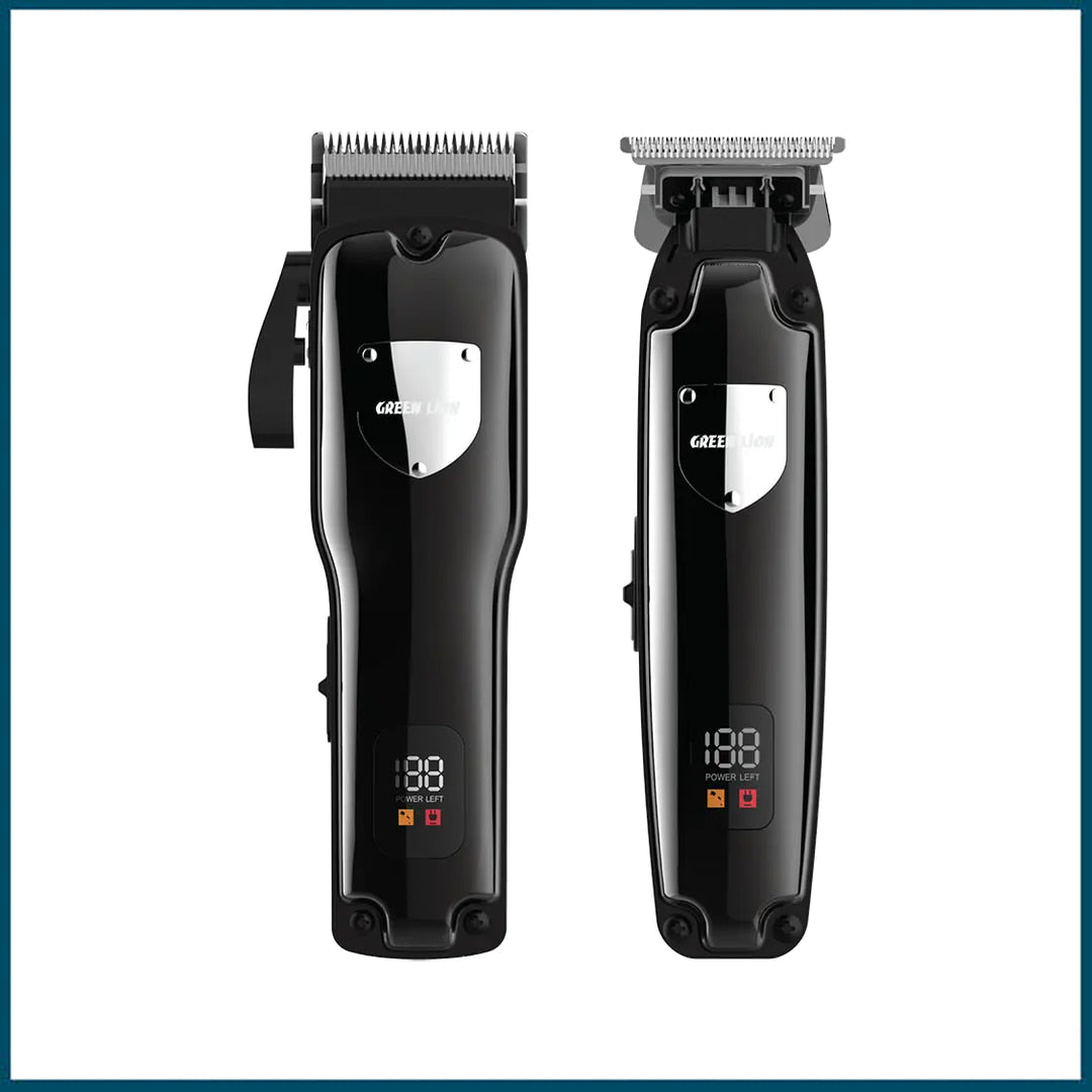 Green Lion Pro Trim Duo Hair Clipper and Trimmer Set (Black)