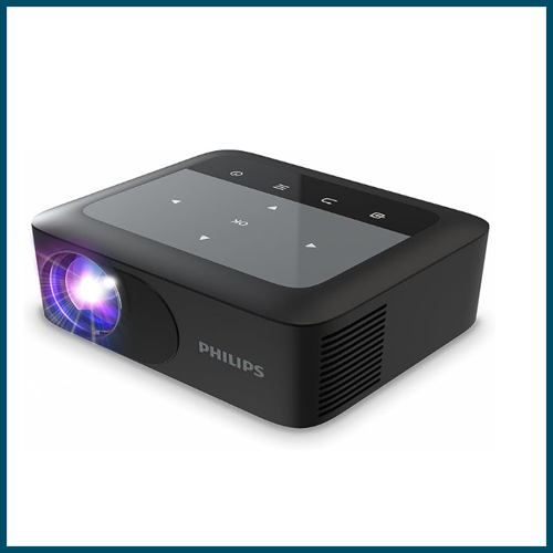 Philips NeoPix 110, 720p True HD Mini Projector with Built-in Dual-Band Wi-FI Screen Mirroring