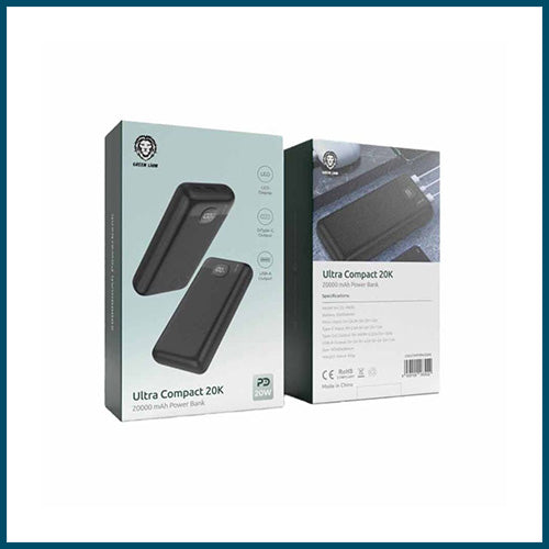 Green Lion Ultra Compact Power Bank PD 20W 20000mAh