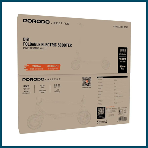 Porodo Lifestyle Drif Foldable Electric Scooter